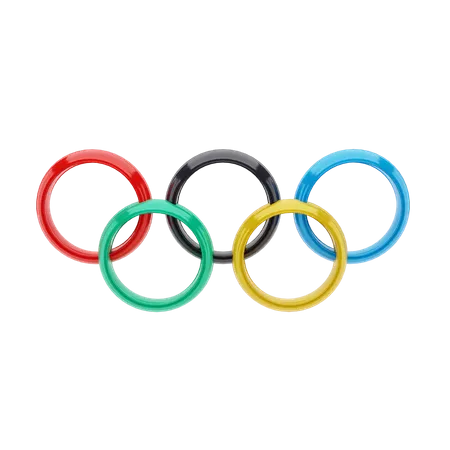 Free Olympic logo 3D Illustration