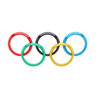 olympic rings 3d logo