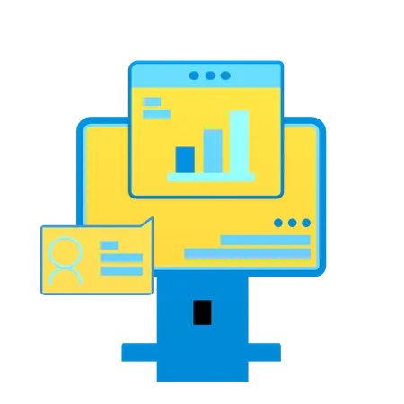 Free Online Analytics  3D Icon