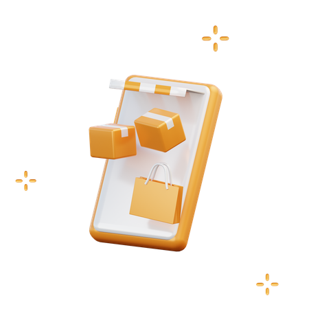 Free Online Einkaufen 3D Icon