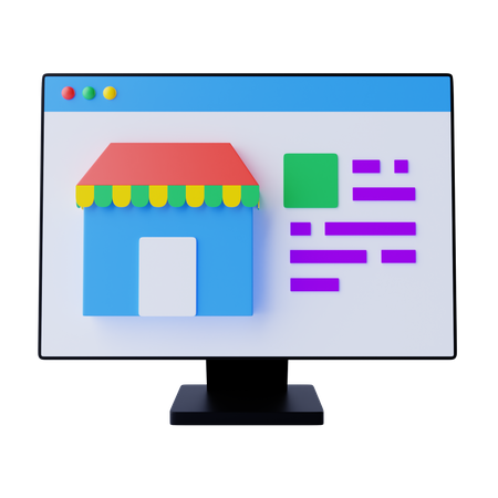 Free Online-Einkaufsshop  3D Icon
