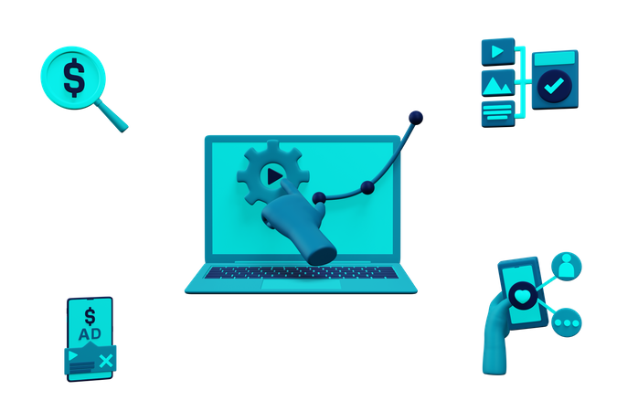 Free Online-Verdienst-Tools  3D Icon