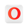 3d opera logo emoji 3d