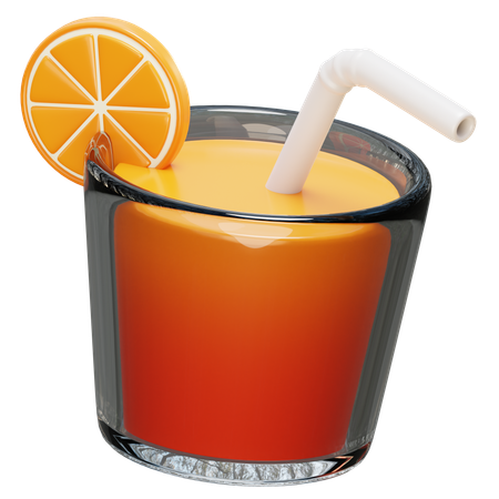 Free Orange Juice  3D Icon