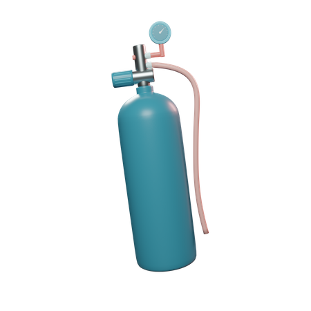Free Oxygen Cylinder  3D Icon