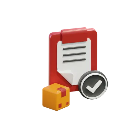 Free Approval Document 3 D Icon 3D Icon