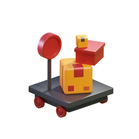 Free 3 D Scale Of Box Icon 3D Icon