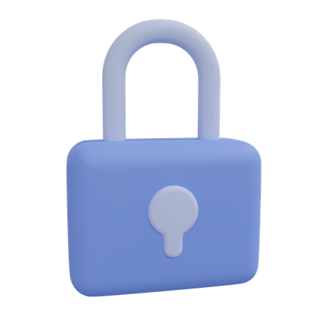 Free Padlock  3D Icon