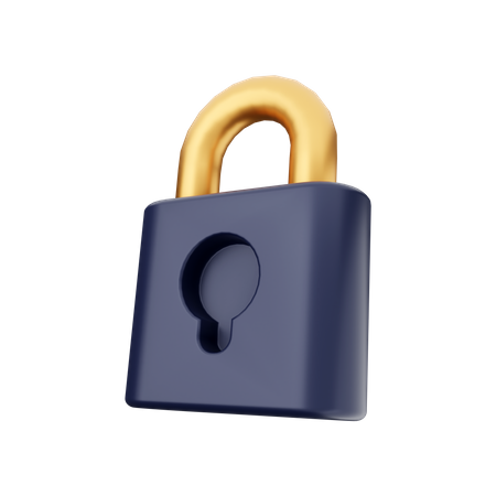 Free Padlock  3D Icon