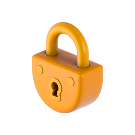 Free Padlock 3D Illustration