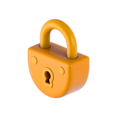 Free Padlock 3D Illustration