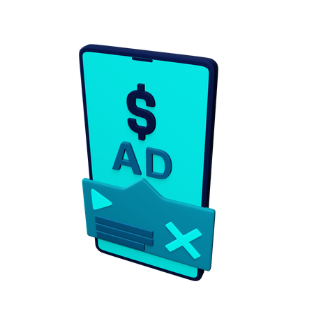 Free Paid advertisement  3D Illustration