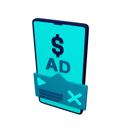 Free Paid advertisement 3D Illustration