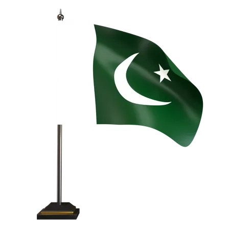 Free Pakistan Flag  3D Illustration