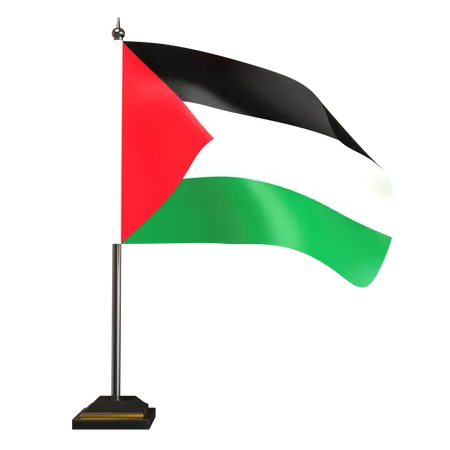 Free Palestinian Flag  3D Illustration