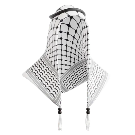 Free Palestinian Scarf  3D Icon