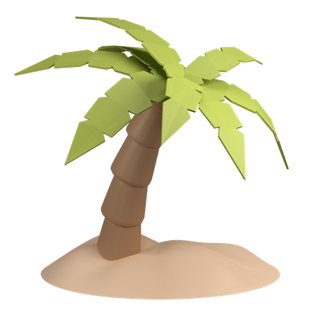 Free Palm tree  3D Icon