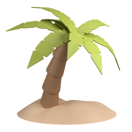 Free Palm tree  3D Illustration