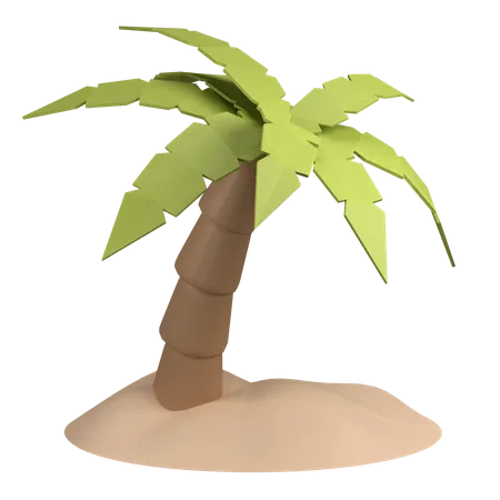 Free Palm tree  3D Illustration