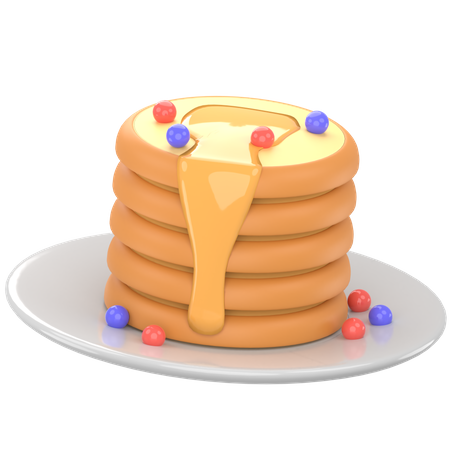 Free Pancake  3D Icon