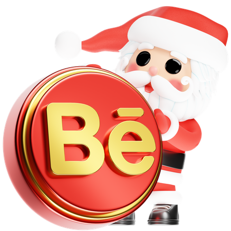 Free Papá Noel Calus con Behance navideño 3D Icon