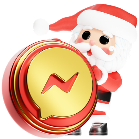 Free Papai Noel Calus com o Facebook Messenger de Natal  3D Icon