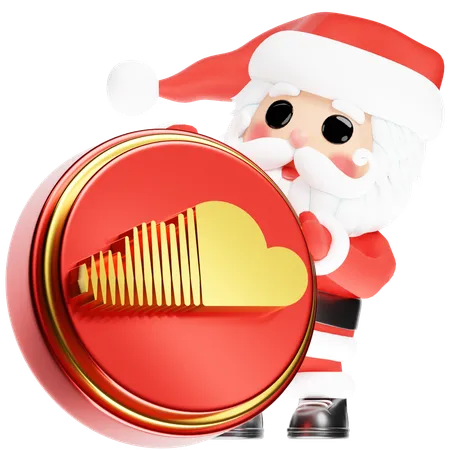 Free Santa Calus com Soundcloud de Natal  3D Icon