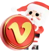 Santa Calus com Vimeo de Natal