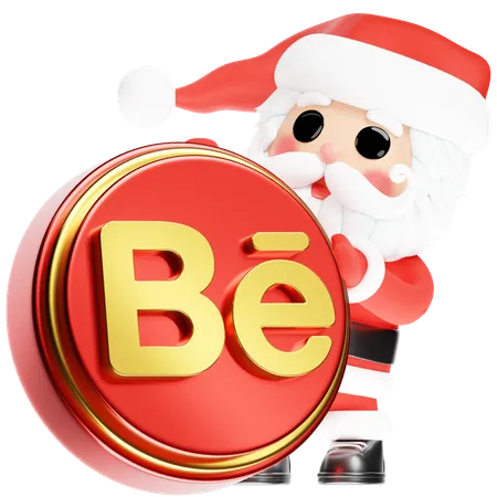 Free Santa Calus com Behance de Natal  3D Icon