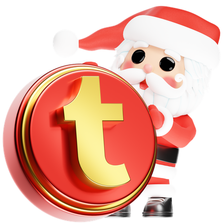 Free Santa Calus com Tumblr de Natal  3D Icon