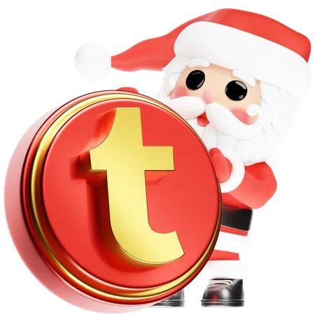 Free Santa Calus com Tumblr de Natal  3D Icon