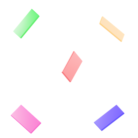 Free Papeles de confeti  3D Icon