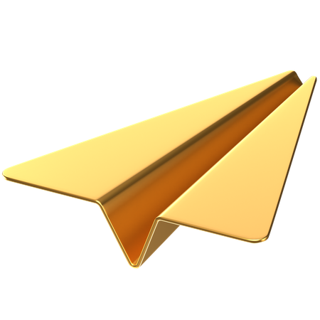 Free Paper Airplane  3D Icon