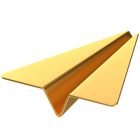 Free 3 D Icon Of A Paper Airplane 3D Icon