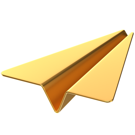 Free Paper Airplane  3D Icon
