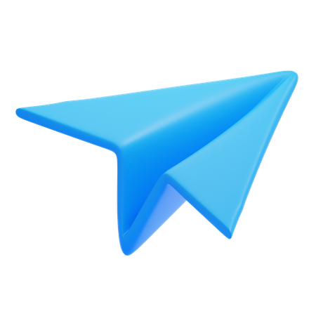 Free Paper Plane 3D Icon
