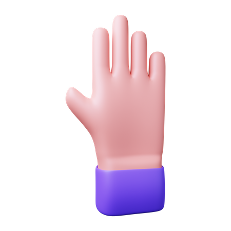Free Pare o gesto com a mão  3D Icon