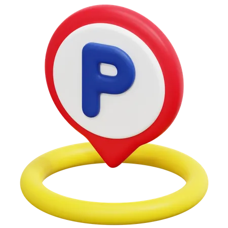 Free Parking Location  3D Icon
