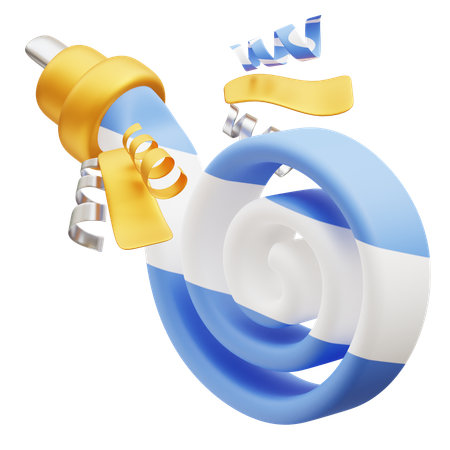 Free Party Blower  3D Icon