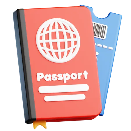 Free Passport  3D Icon