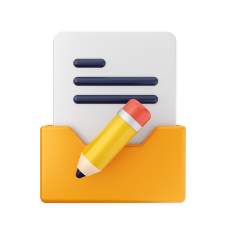 Free Pasta de caneta  3D Icon