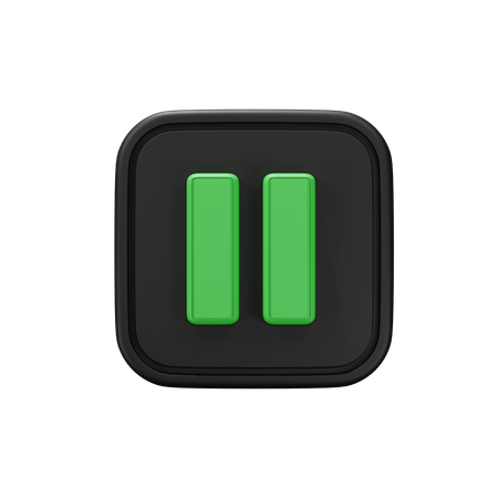 Free 一時停止  3D Icon