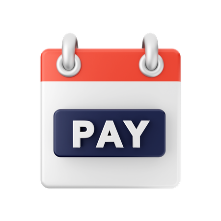 Free Pay Calendar  3D Icon