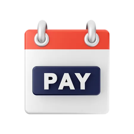 Free Pay Calendar  3D Icon