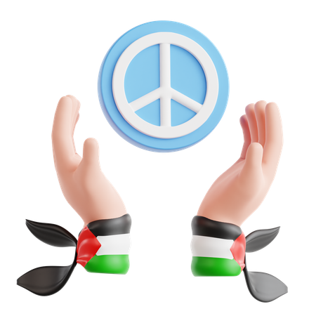 Free Peace  3D Icon