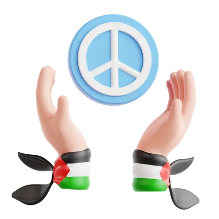 Free Peace  3D Icon