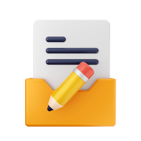 Free Pen Folder  3D Icon