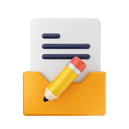 Free Pen Folder  3D Icon