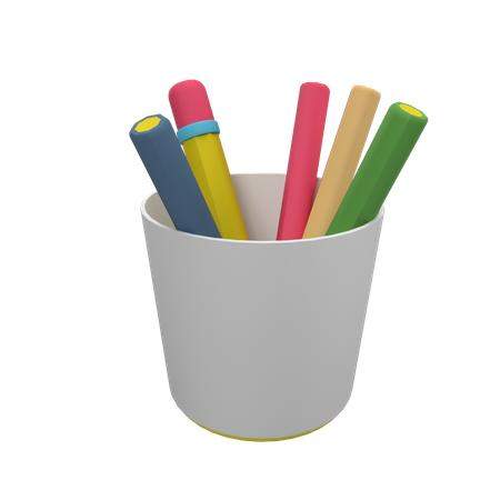 Free Pencil Case  3D Icon