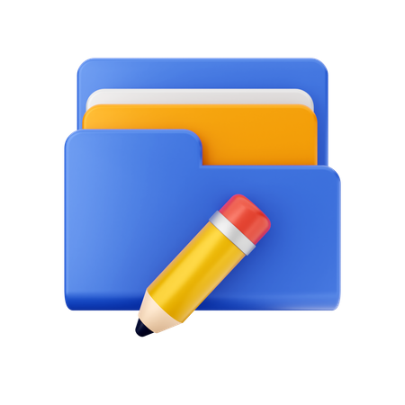 Free Pencil Folder  3D Icon